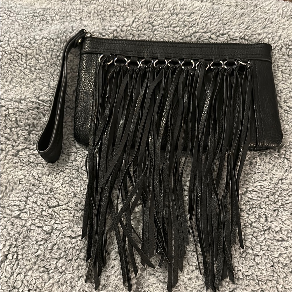 Carlos By Carlos Santana, Large Black Wristlet